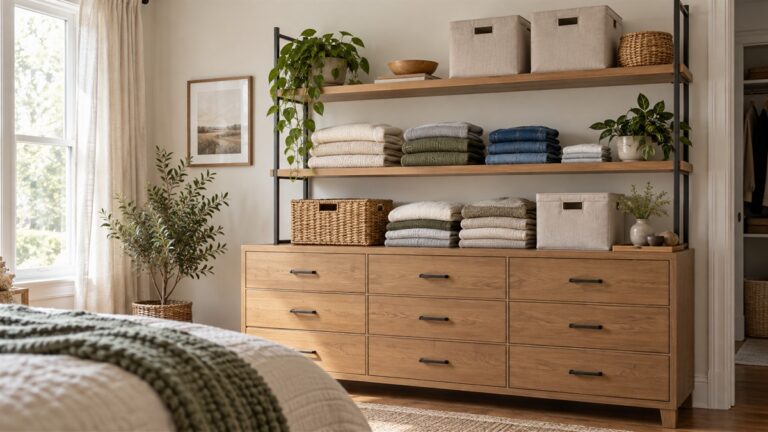 Best clothes storage on top of dresser