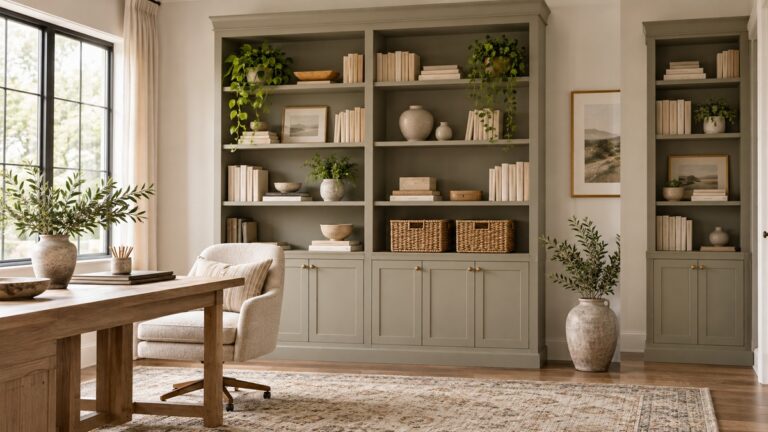 Best deep bookcase with doors