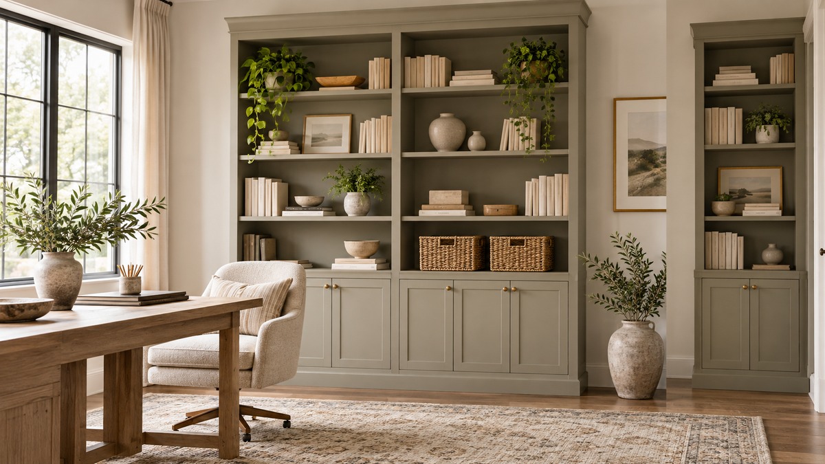 Best deep bookcase with doors