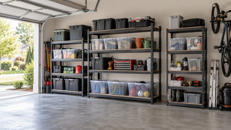 Best dimension height garage storage shelves