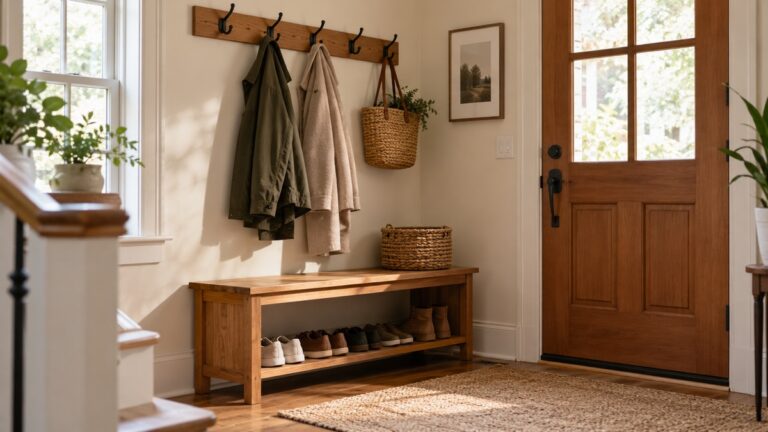 Best entryway shoe bench and coat rack