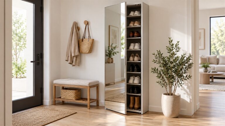 Best mirror shoe storage