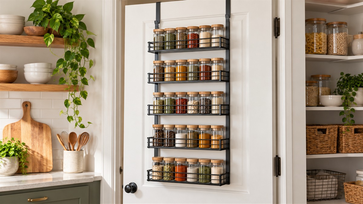 Best over the door spice rack