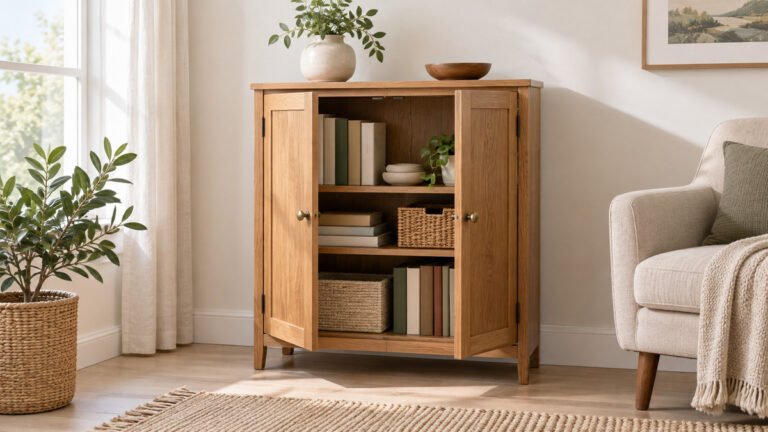 Best small bookcase with doors