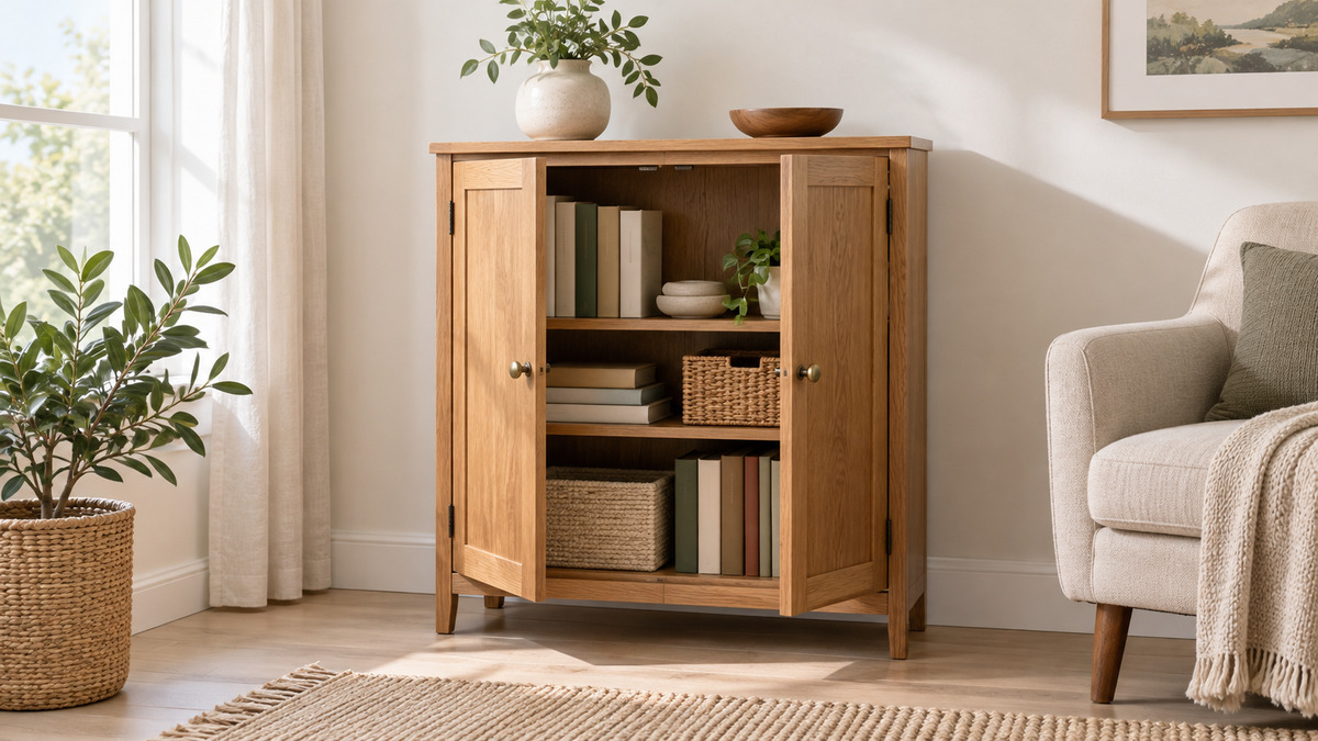 Best small bookcase with doors
