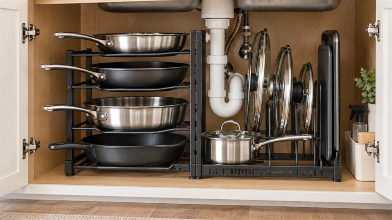 Best under sink pot and pan organizer