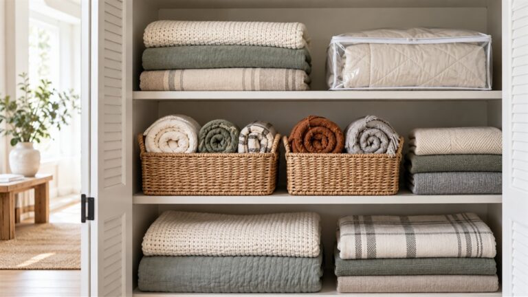 Best way to store blankets in closet