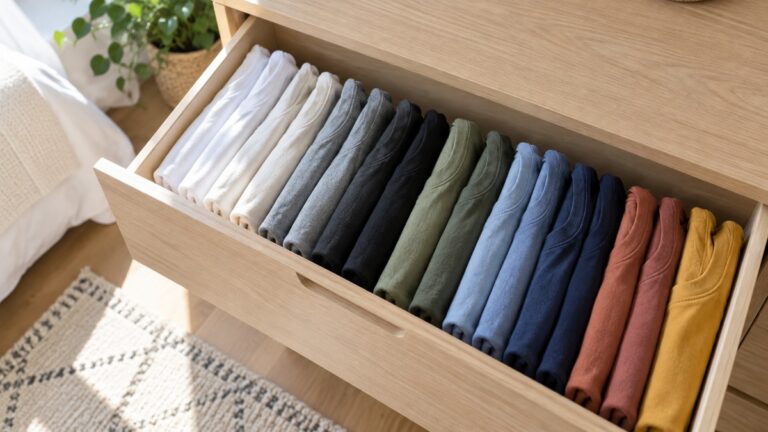 Best way to store t shirts in a drawer