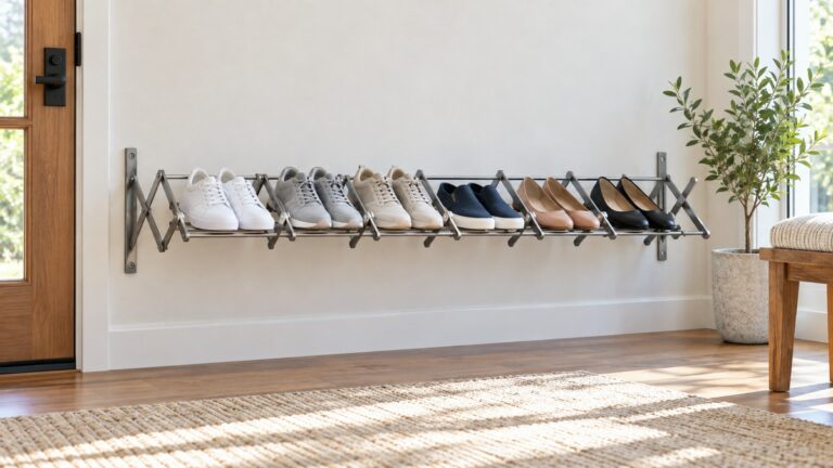 Expandable wall mounted shoe rack review