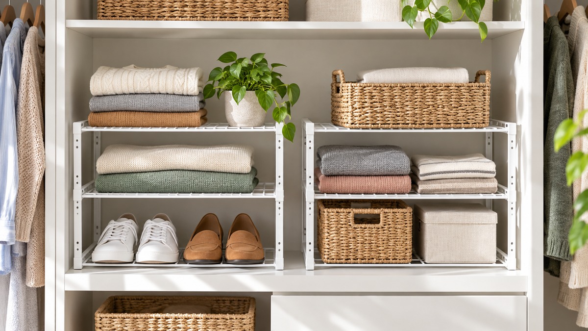 Hodilit 2 pack expandable closet shelf organizer review