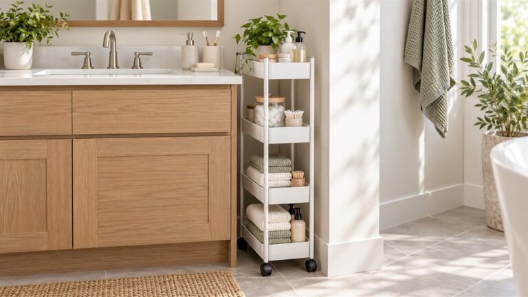 Spacelead slim storage cart 4 tier bathroom review
