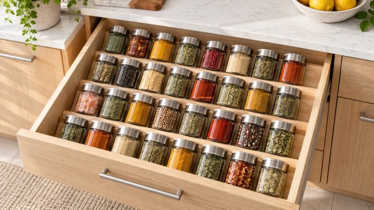 Spice drawer inserts