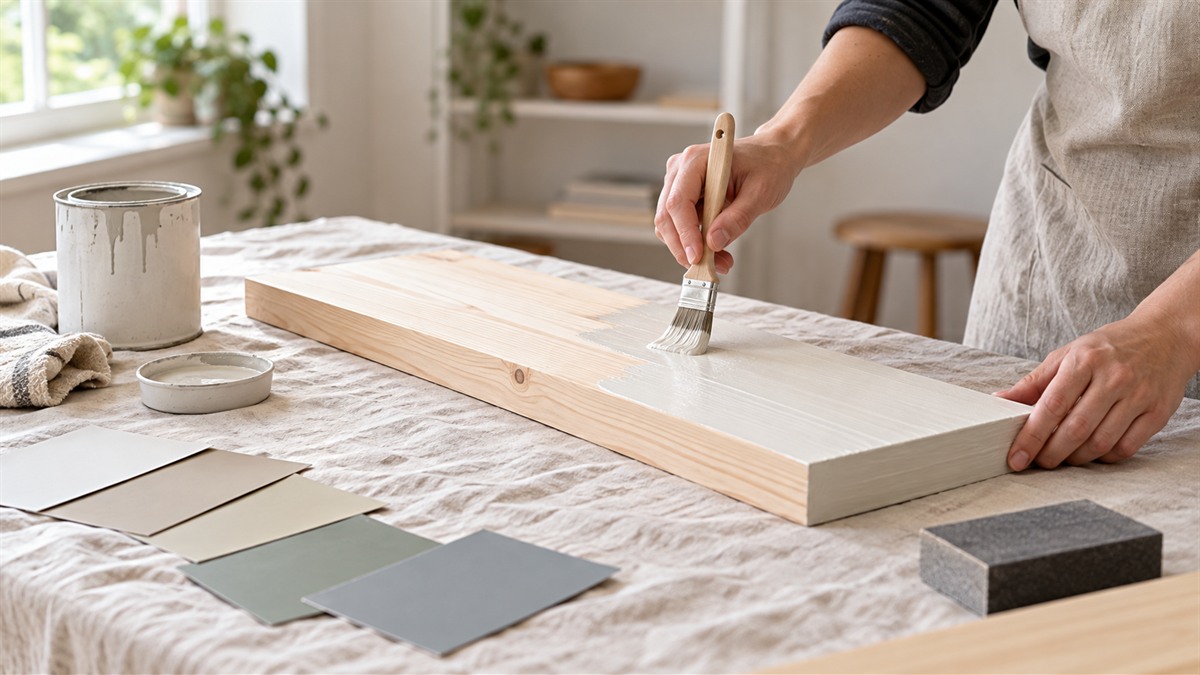 Best paint for wood shelves