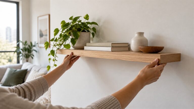 Best put up a shelf without drilling
