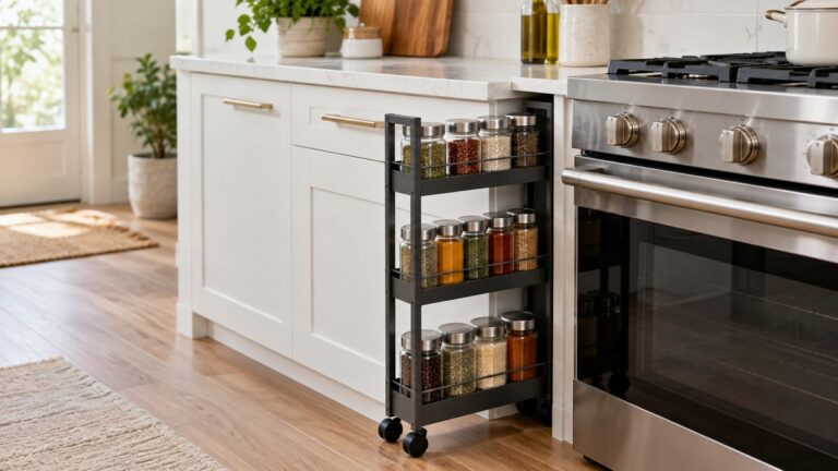 Best rolling spice rack next to stove