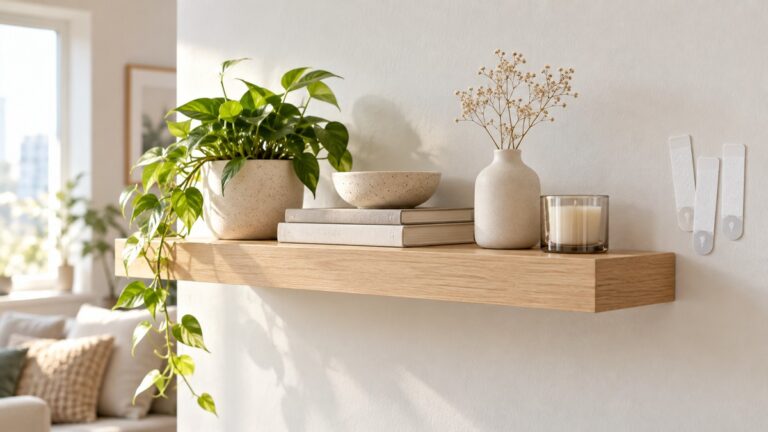 Best way to hang shelves without nails
