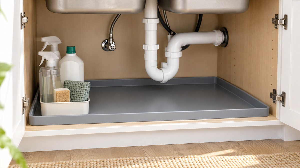 Drip tray for under kitchen sink
