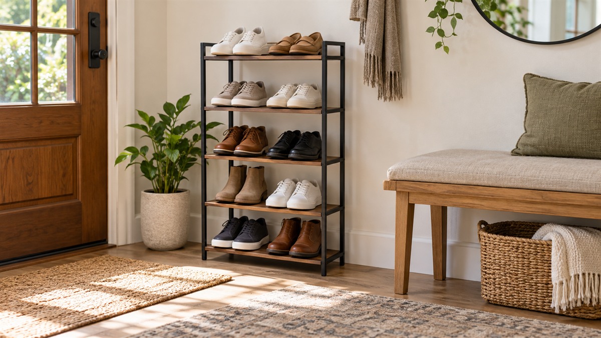 Entryway shoe stand