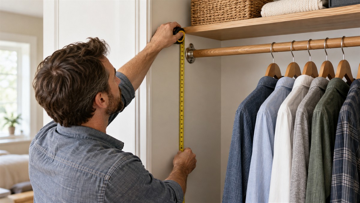 How High Should a Closet Rod Be