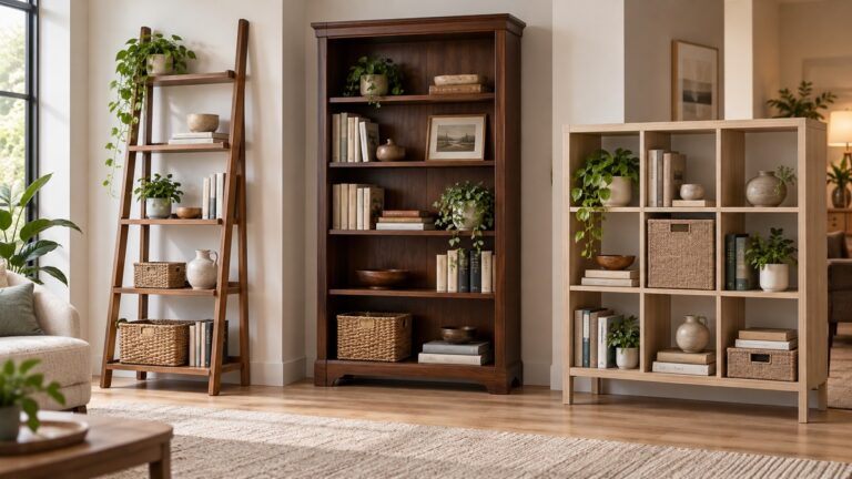 Ladder classic and cube bookshelves compared side by side