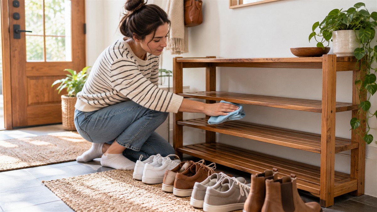 How to Clean a Shoe Rack