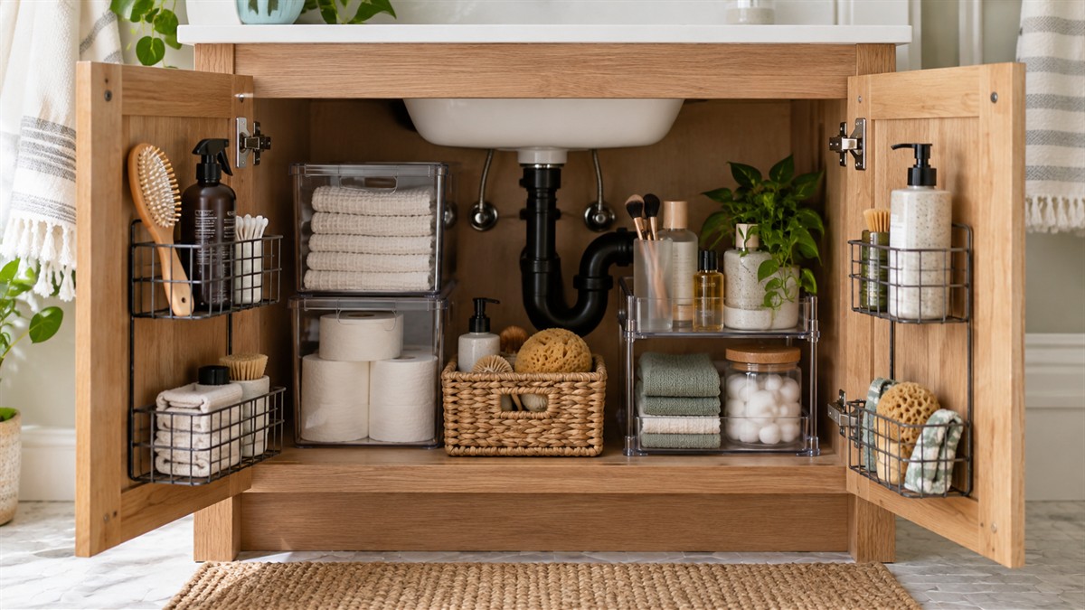 How to Organize a Small Bathroom Cabinet