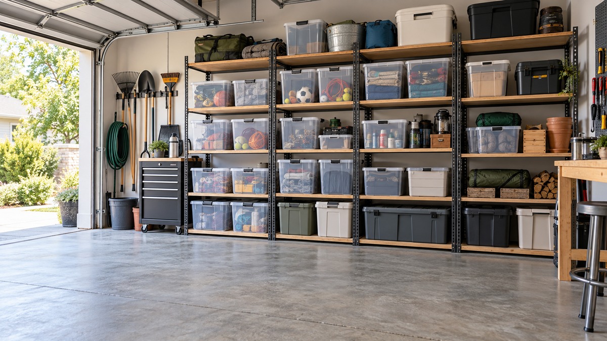 How to Organize Garage Storage Bins