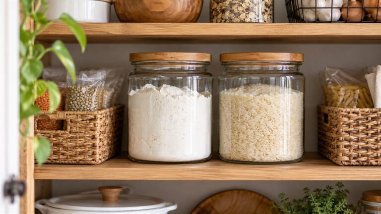 How to Store Flour and Rice in a Pantry