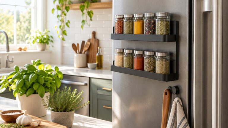 Magnetic spice rack