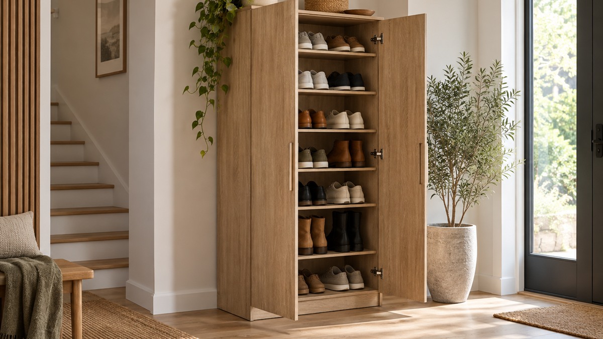 Tall cabinet for shoes